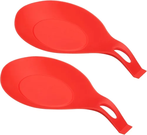 Vista 7 de uxcell Soporte de cuchara de silicona, 7.68 x 3.74 pulgadas, resistente al calor, soporte para utensilios de cocina, espátula, soporte para cucharón