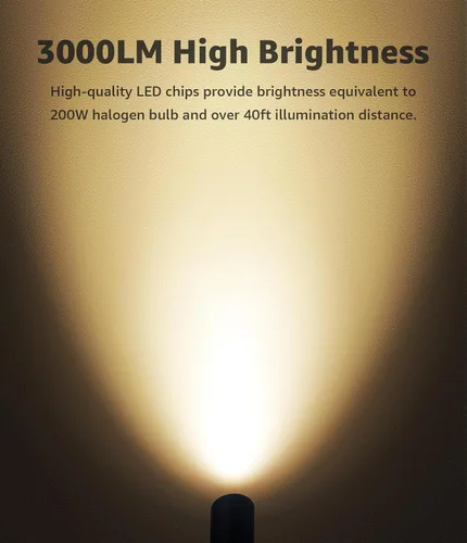 Vista 6 de SUNVIE - Paquete de 2 focos LED para exteriores de 30 W, foco ultrabrillante de 120 V, 3000 lm, con poste de bandera de metal, luz de inundación