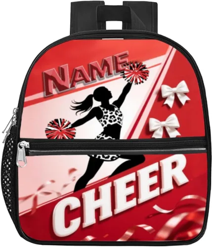 Vista 10 de Mochila transparente personalizada para niñas, mochila escolar de porristas de 12 x 6 x 12 pulgadas para mujeres, niños, adolescentes