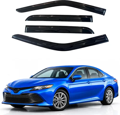 Vista 34 de Visera de ventana IG para Ford Focus Sedán y Hatchback 2012-2018, Protector de ventana lateral para lluvia y viento estilo Mugen, extra duradero