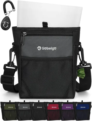 Vista 7 de Bolsa de Golosinas para Perros Gobeigo con Bolsa de Snacks de Silicona, Bolsillo Frontal se Ajusta a Todos los Teléfonos, Bolsa de 4 Tazas con Verde