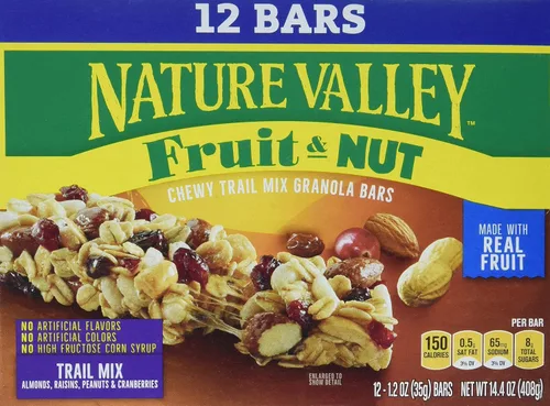 Vista 21 de Nature Valley Barras de granola de frutas y nueces, cereza de chocolate oscuro, 6 unidades, 7.4 onzas