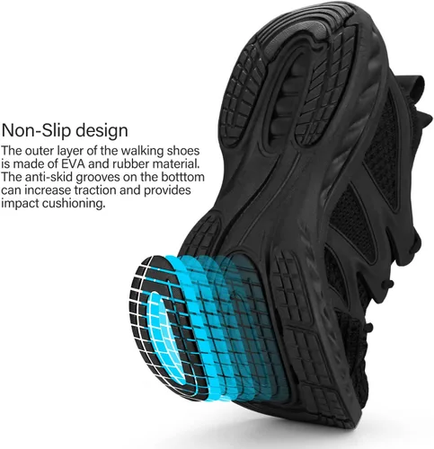 Vista 5 de Pujcs Zapatos para Mujeres Zapatos de Tenis Ligeros Zapatos de Gimnasio Antideslizantes para Entrenamiento Zapatos de Malla Transpirable
