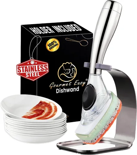 Vista 7 de Gourmet Easy Dishwand Sponge Refills for Soap Dispenser, Non-Scratch, 3Pack