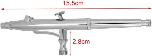 Vista 5 de Aerógrafo de doble acción, JP-131T profesional de doble acción, disparador de alimentación por gravedad, aerógrafo, pintura, kit de pistola