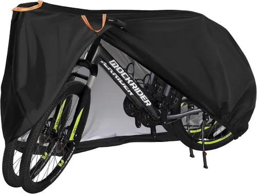 Vista 14 de Puroma Funda para bicicleta impermeable al aire libre, cubierta de bicicleta para lluvia, sol, rayos UV, polvo, viento, con agujero de bloqueo