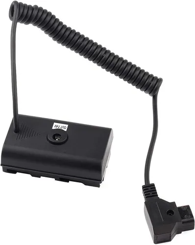 Vista 2 de Cable adaptador de corriente extensible para conector D-tap a batería ficticia NP-F NP-F550/570/750/770 NP-F960 NP-F970 para alimentar el monitor