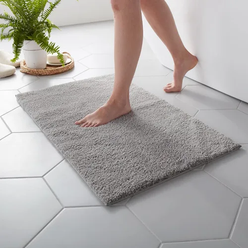 Vista 10 de MARTHA STEWART Drylon - Alfombra de baño de microfibra – 1 pieza, felpa ultrasuave, antideslizante, gruesa, alfombras de baño lavables, accesorios