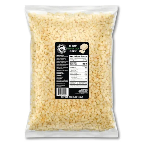 Vista 22 de Carniceros barbudos de queso cheddar de alta temperatura de 2.5 libras – Cubos de 1/4 de pulgada estables en almacenamiento para hasta 25 libras