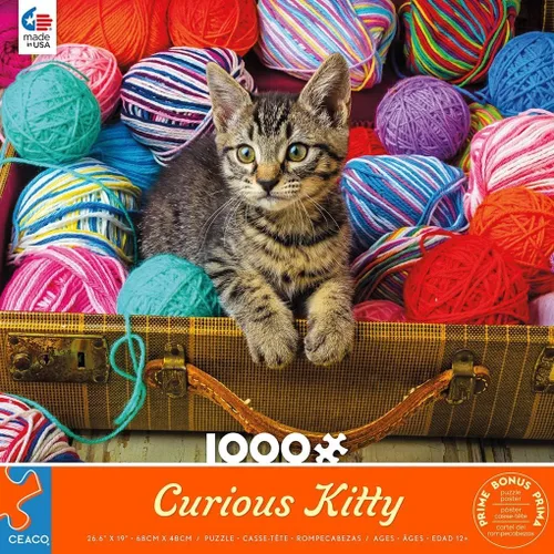 Vista 3 de Ceaco - Garry Gay - Gatito curioso - Rompecabezas de 1000 piezas