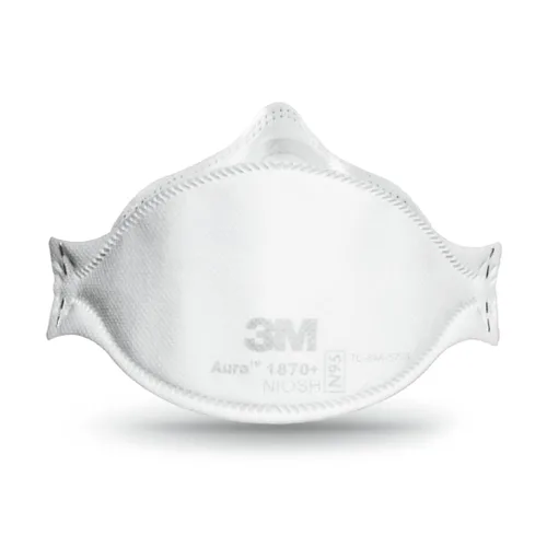 Vista 3 de 3M Aura Respirador de partículas, 1870+, 1870Plus, NIOSH, N95, caja a granel de 440