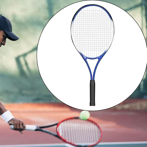 Vista 9 de Raqueta de tenis, raqueta de tenis para entrenador de tenis solo, cómodo agarre antideslizante equipo de entrenamiento práctica para verano