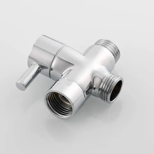 Vista 7 de CIENCIA Válvula desviadora de ducha G1/2" para baño, válvula desviadora de brazo de ducha de latón de 3 vías para ducha de mano, componentes