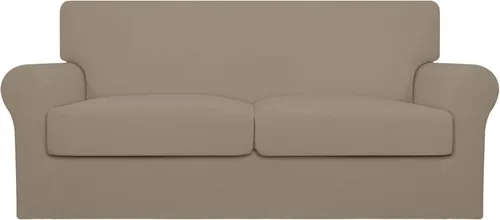 Vista 61 de Easy-Going Funda de sofá suave y elástica de 3 piezas para perros, funda de sofá lavable para sofá de 2 cojines separados, protector elástico