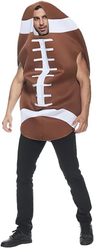 Vista 3 de Megartico Disfraces de Halloween de fútbol americano para adultos, disfraz deportivo divertido para hombres, trajes de rugby para fiestas