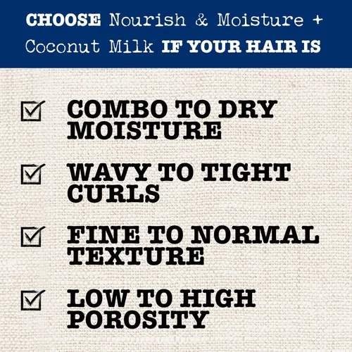 Vista 5 de Maui Moisture Acondicionador nutritivo y humectante + leche de coco para hidratar y desenredar el cabello rizado, acondicionador hidratante diario