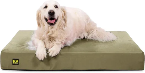 Vista 13 de K9 Ballistics Tough Ripstop - Cama ortopédica rectangular para perro, funda extraíble lavable, espuma ortopédica sólida para perros grandes de azul