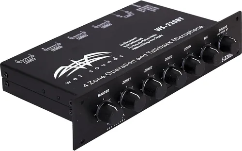 Vista 2 de Wet Sounds Controlador Bluetooth marino de 4 zonas WS-220 BT con PA