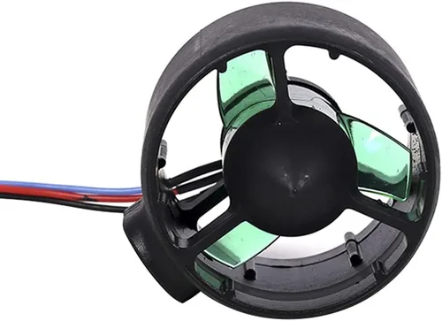 Vista 2 de Hélice subacuática de barco RC 12-24V motores eléctricos sin escobillas Motor de accionamiento para remolcadores de cebo RC, 300kv negro RC-BK