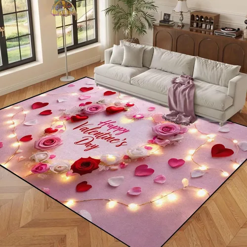 Vista 10 de Alfombras 3D de 3 x 5 pies, color rosa 3D, para dormitorio, lavandería, sala de estudio, alfombra realista de gotas de agua gris plateado 3d rosa 09
