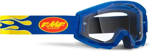 Vista 11 de Gafas 100% FMF POWERCORE Gris asalto - Lente transparente