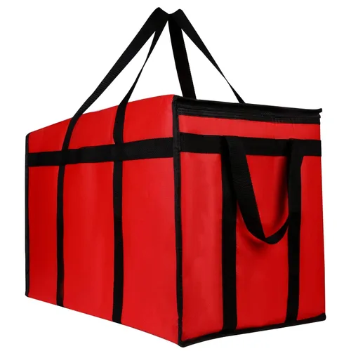 Vista 11 de musbus organizador aislado para maletero de coche bolsa refrigeradora paquete de 4 bolsas de compras aisladas para alimentos, negro, reutilizable