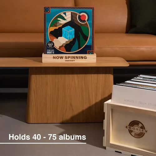Vista 2 de Crosley Record Caja de almacenamiento. talla única Natural