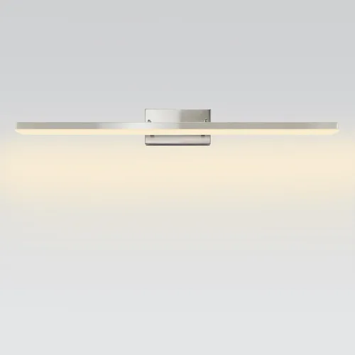 Vista 2 de Lámpara LED de tocador de baño de 36 pulgadas, níquel cepillado Dimmable 36W 3000K Warm White, Over Mirror Light Fixture, Modern Wall Sconce for