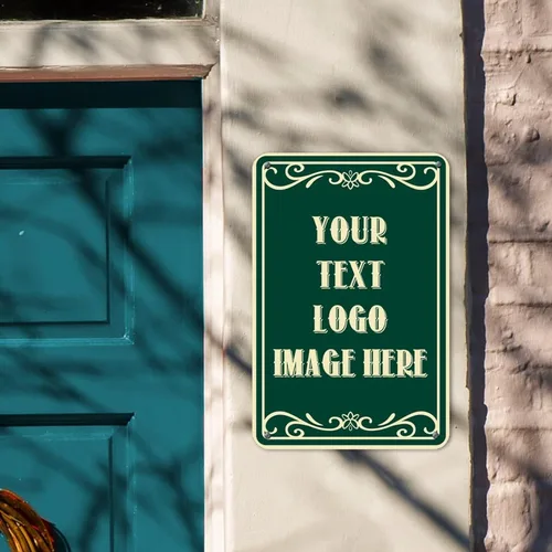 Vista 3 de Letreros personalizados de metal para exteriores, letreros de calle personalizados para casas con texto, letreros de negocios personalizados