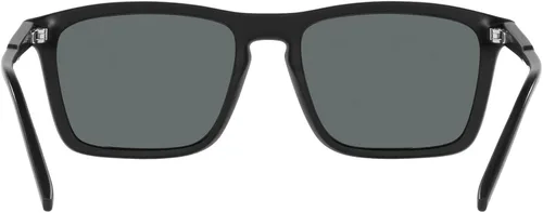 Vista 8 de ARNETTE An4283 Shyguy - Lentes de sol cuadrados para hombre, color negro mategris oscuro, polarizados, 2.205in, Negro mateGris oscuro polarizado.