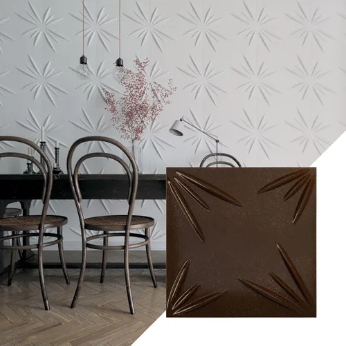 Vista 21 de Ekena Millwork WP20X20INWH 19 5/8 pulgadas de ancho x 19 5/8 pulgadas de alto Inula EnduraWall Decorativo 3D Panel de Pared Cubre 2.67 pies cuadrados