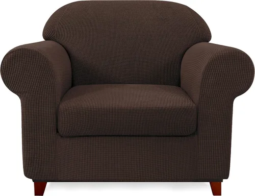Vista 90 de SUBRTEX Juego de 5 fundas elásticas para sofá, fundas de cojín para respaldo, colección de protectores de muebles, para sofá de gran