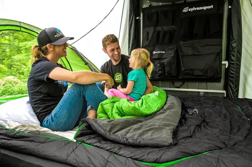 Vista 6 de SylvanSport Cloud Layer - Saco de dormir para adultos, capas ajustables para uso de 3 a 4 estaciones, sábana de algodón integrada