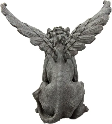 Vista 4 de Atlantic Collectibles - Figura decorativa de gárgola de león rugiente de Aslan, 7 pulgadas de alto