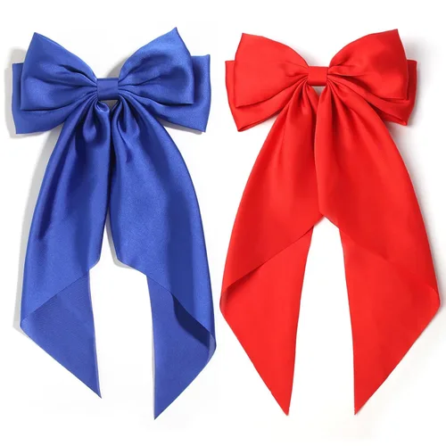Vista 21 de SUSULU Pinzas para el cabello con lazo de cinta negra con cola larga, horquillas para fiestas y accesorios para mujeres y niñas, 2