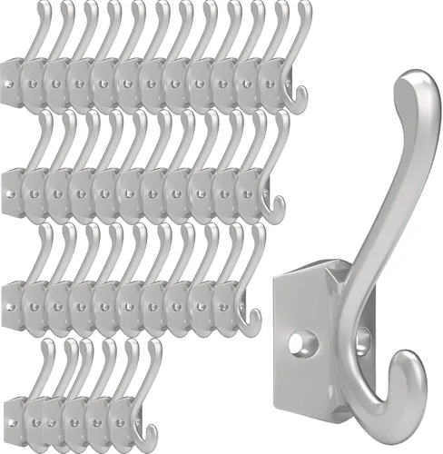 Vista 11 de CBWLWJ Paquete de 16 ganchos de pared resistentes para colgar en la pared, para sala de estar, baño, cocina, para abrigo, bolsa, bufanda, toalla