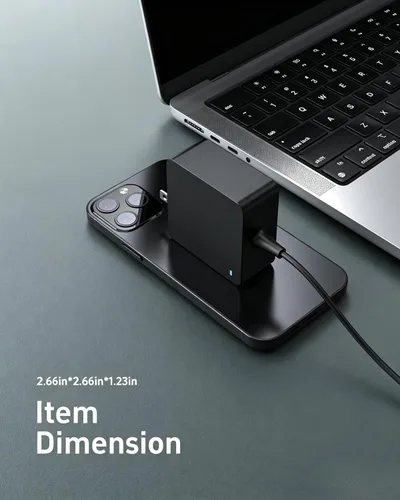 Vista 3 de Cargador Superer USB-C de 65 W para portátil Asus Zenbook Chromebook Expertbook Indicador LED, portátil, para cargador de teléfono tipo C