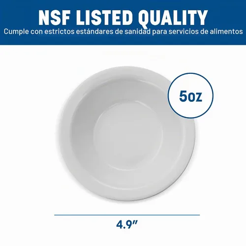 Vista 4 de Carlisle FoodService Products Kingline - Cuenco de melamina resistente de 5