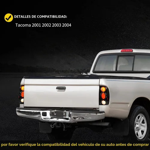 Vista 7 de DWVO Conjunto de luz trasera compatible con reemplazo de lámparas traseras Tacoma 01 02 03 04 2001 2002 2003 2004