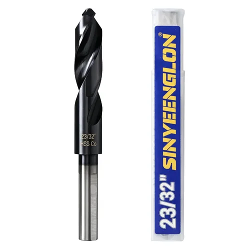 Vista 26 de 1inch Drill Bit for Metal and Hardened Steel, M35 Cobalt 1/2 Inch Reduced Shank Industrial Grade Heavy Duty Drill Bit, with Index Storage Case