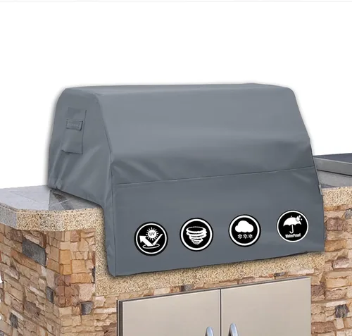 Vista 11 de Covers & All Cubierta de parrilla integrada para parrilla al aire libre – Resistente 18 oz impermeable cubierta de parrilla de barbacoa incorporada