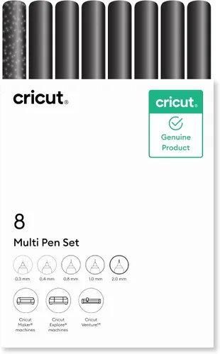 Vista 8 de Cricut - Juego de bolígrafos y marcadores variados, negro (5 unidades)
