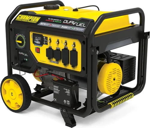 Vista 13 de Champion Power Equipment Generador portátil de respaldo de combustible dual de 9375 vatios con escudo de CO