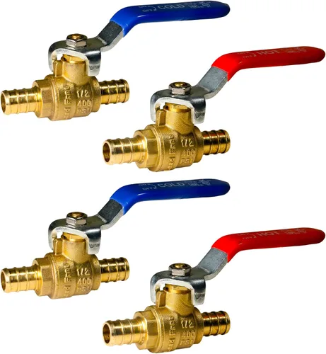 Vista 22 de XFITTING 2 piezas de válvula de bola Pex de 1 pulgada, 23-1-1 = 2X (2 paquetes)