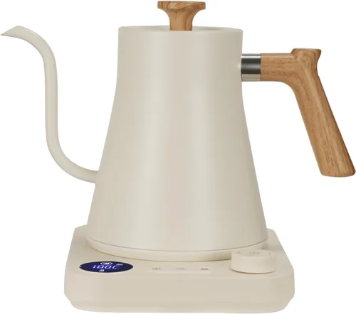 Vista 10 de Hervidores eléctricos, hervidor eléctrico de cuello de cisne, control de temperatura de ± 1 ℉, interior de acero inoxidable, calentamiento rápido