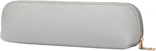 Vista 29 de Estuche para lápices de lona de algodón y bolsa de lápices multifuncional simple con cremallera Almacenamiento portátil (beige)