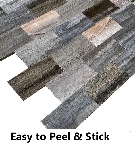 Vista 6 de Azulejos autoadhesivos para salpicaduras de 10 hojas para decoración del hogar, adhesivo de aluminio 3D para pared, cocina, baño, chimenea, mesa