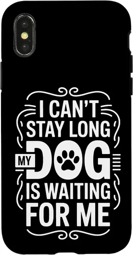 Vista 5 de I Cant Stay Long My Dog is Waiting for Me Pet Parent Case for iPhone 16