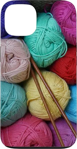 Vista 7 de Knitting and Crochet Colorful Yarn Photo Knitting Needles Case for iPhone 17