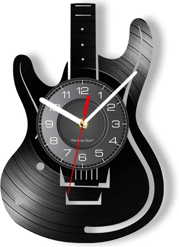 Vista 11 de Reloj de pared de guitarra de 12 pulgadas con 7 modos luminosos, regalo Con luz